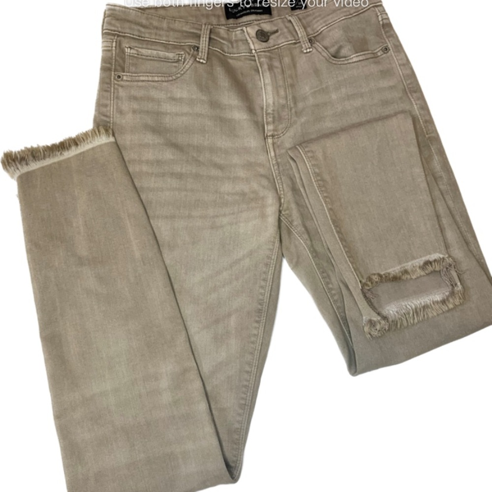 Lucky Brand Ava Skinny Distressed Jeans